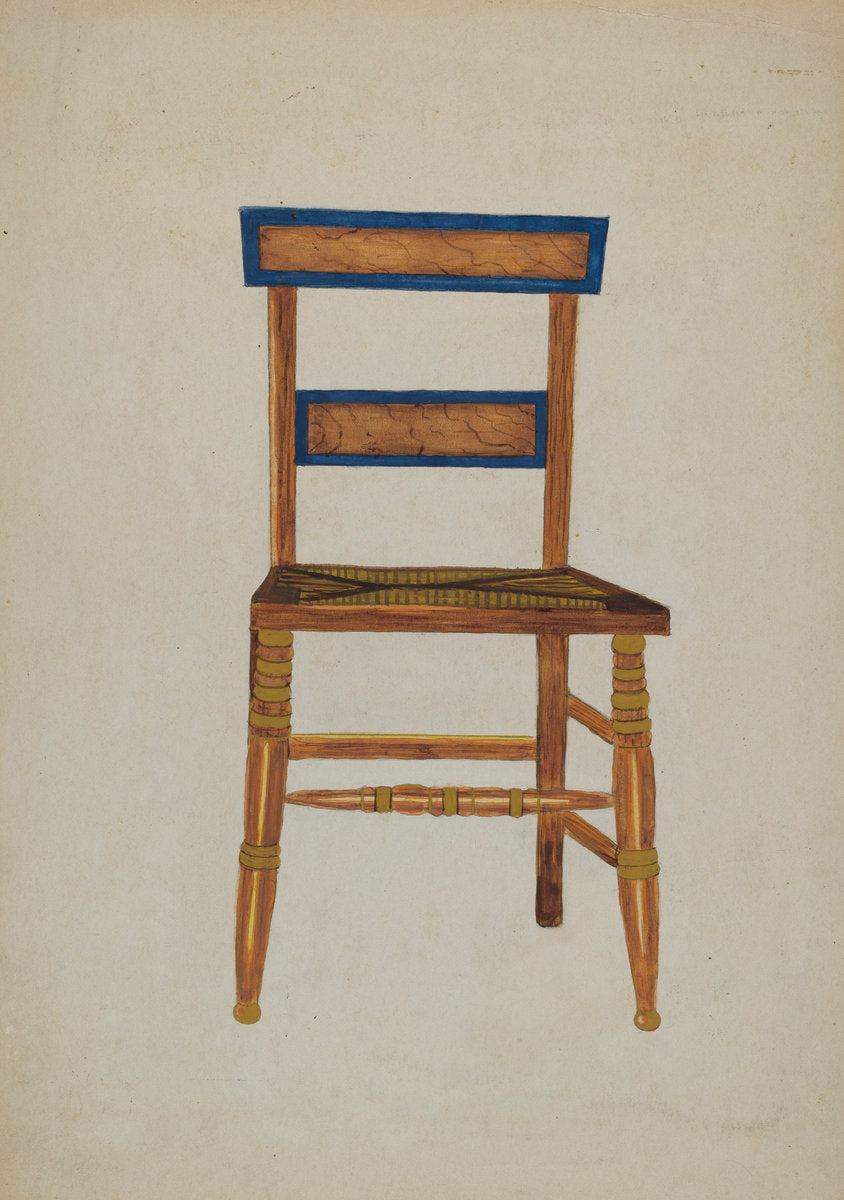 Empire Chair (American) by Genevieve Sherlock (American, active c. 1935), 16X12"(A3)Poster Print