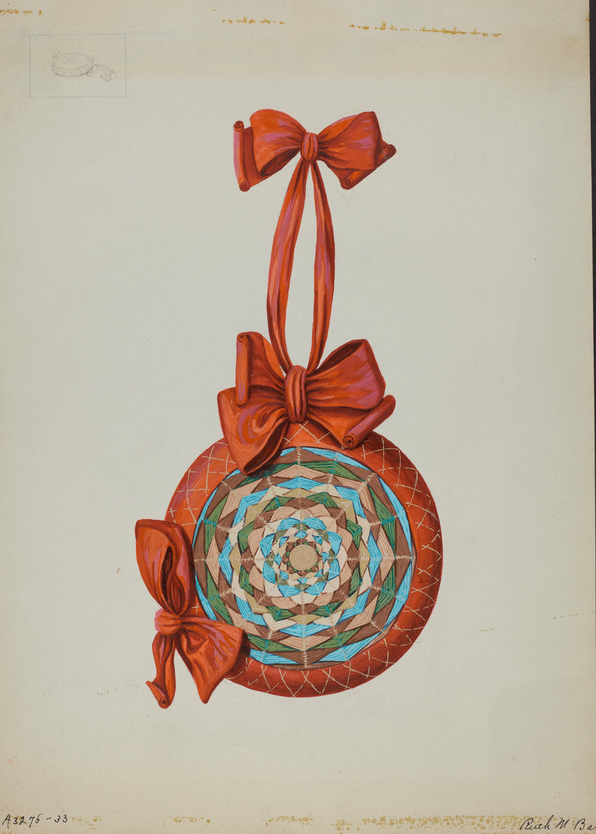 Pincushion by Ruth M. Barnes (American, active c. 1935), 16X12"(A3)Poster Print