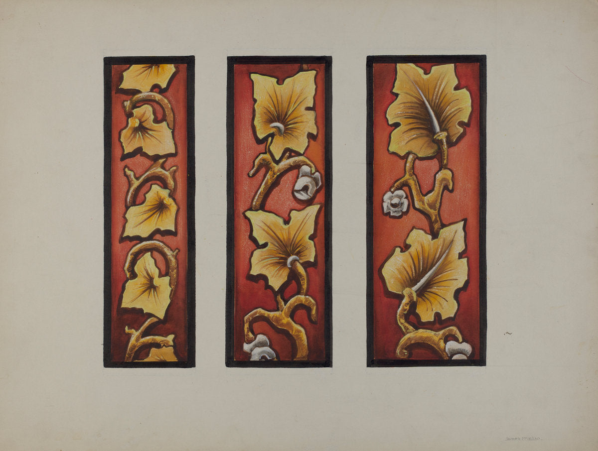 Painted Glass by James McLellan (American, active c. 1935), 16X12"(A3)Poster Print