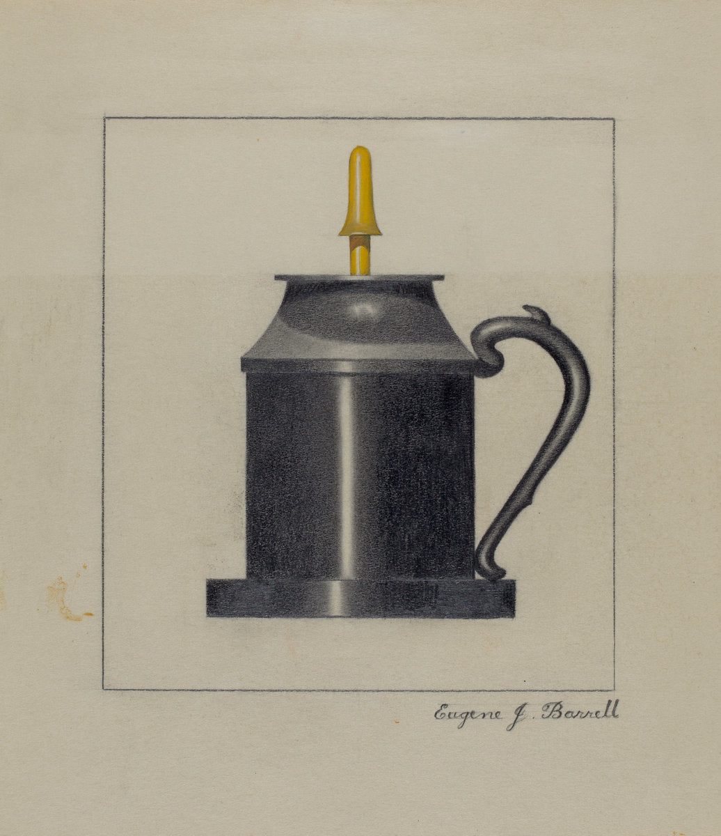 Lamp by Eugene Barrell (American, active c. 1935), 16X12"(A3)Poster Print