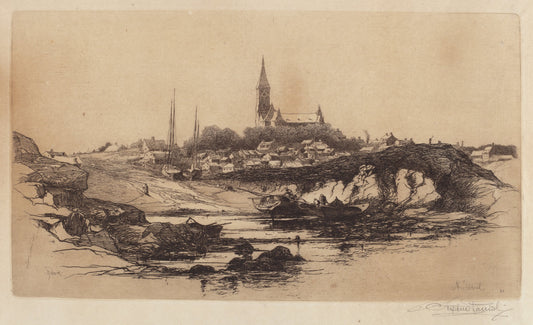 Marblehead by Stephen Parrish (American, 1846 - 1938), 16X12"(A3)Poster Print