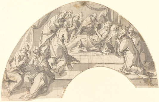Death of the Virgin by Johann Matthias Kager (German, 1575 - 1634), 16X12"(A3)Poster Print