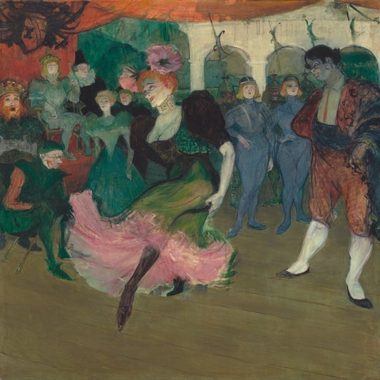 Marcelle Lender Dancing the Bolero in "Chilpéric" by Henri de Toulouse-Lautrec (French, 1864 - 1901), 16X12"(A3)Poster Print