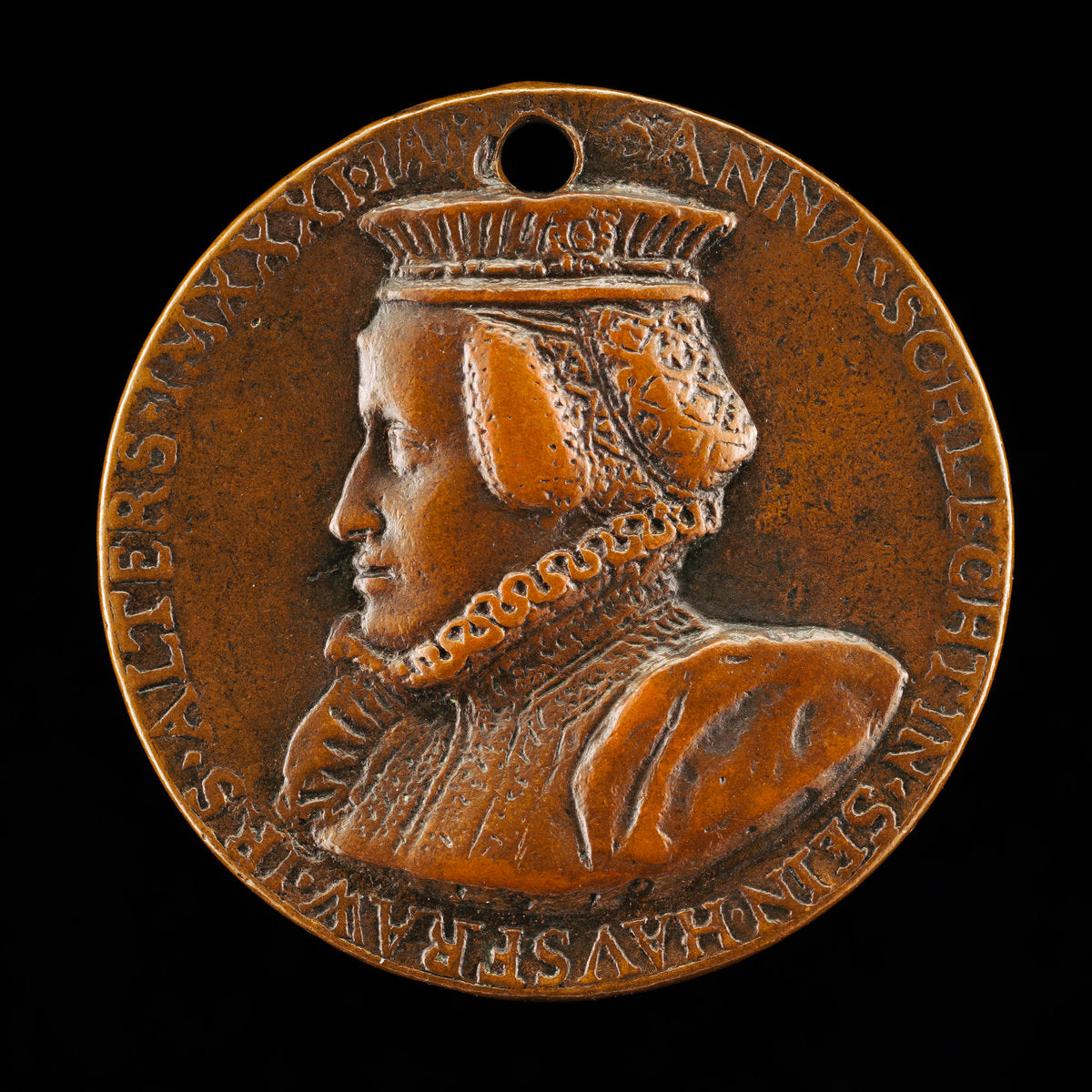 Susanna Schlecht Zäh, born 1541, Wife of Sebastian Zäh 1560 [reverse] by Antonio Abondio (Italian, 1538 - 1591), 16X12"(A3)Poster Print