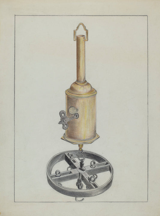 Clock Jack by Benjamin Resnick (American, active c. 1935), 16X12"(A3)Poster Print