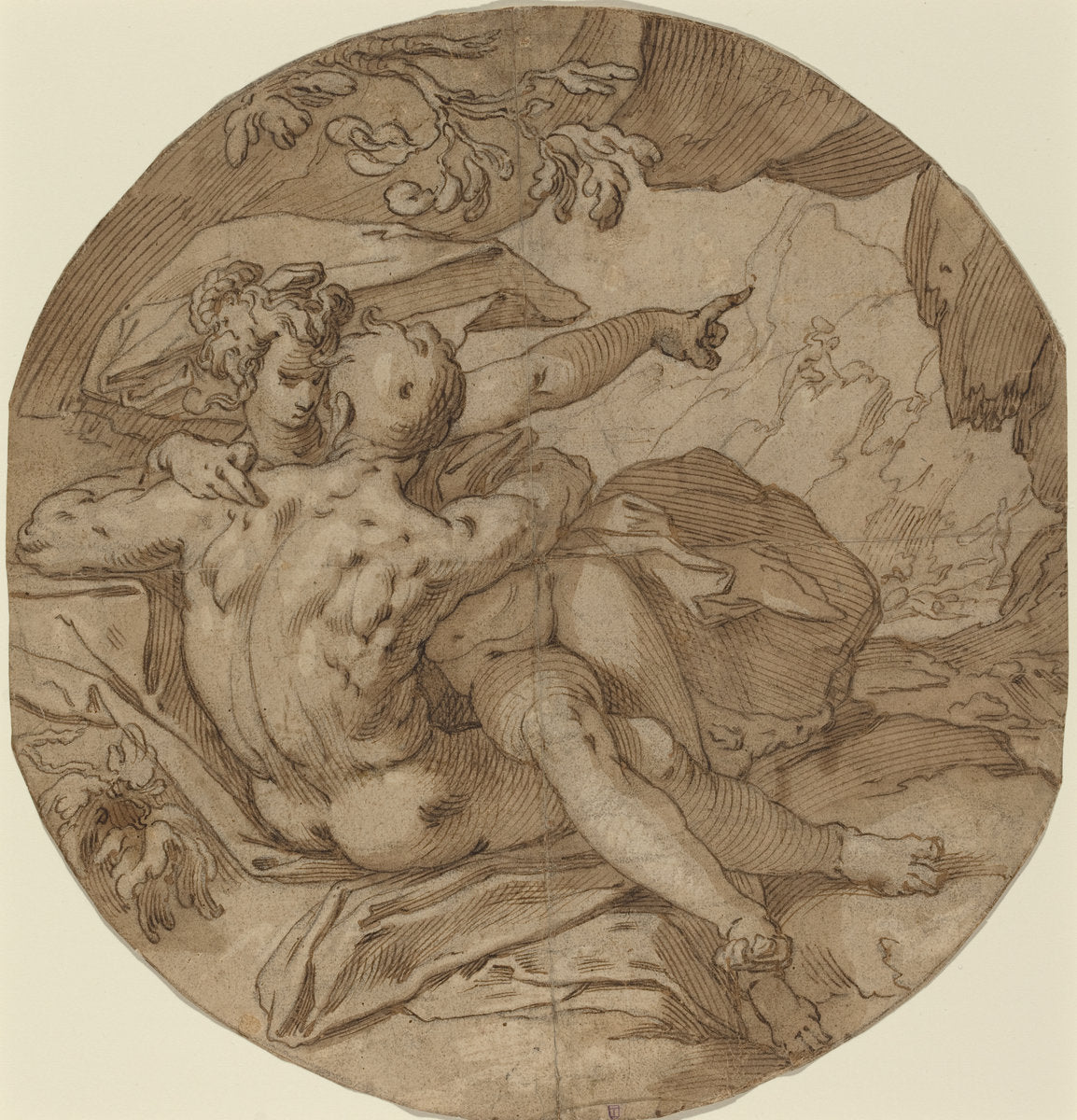 Acis and Galatea by Abraham Bloemaert (Dutch, 1566 - 1651), 16X12"(A3)Poster Print