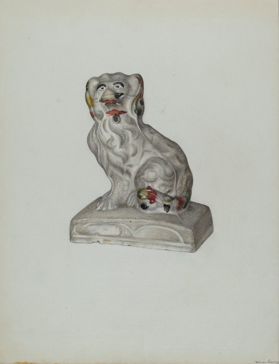 Prince Charles Spaniel by Mina Lowry (American, 1894 - 1942), 16X12"(A3)Poster Print