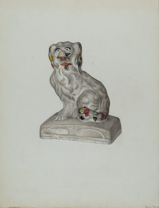 Prince Charles Spaniel by Mina Lowry (American, 1894 - 1942), 16X12"(A3)Poster Print