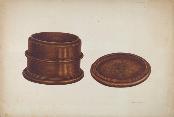 Tobacco Box by Paul Poffinbarger (American, active c. 1935), 16X12"(A3)Poster Print