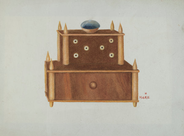 Bureau by Margaret Stottlemeyer (American, active c. 1935), 16X12"(A3)Poster Print