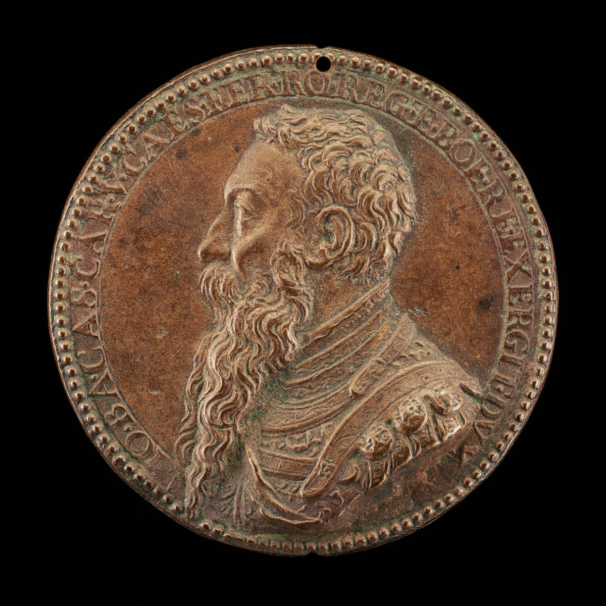Giambattista Castaldi, died 1562, Count Piadena, General of Charles V [obverse] by Attributed to Annibale Fontana (Milanese, 1540 - 1587), 16X12"(A3)Poster Print