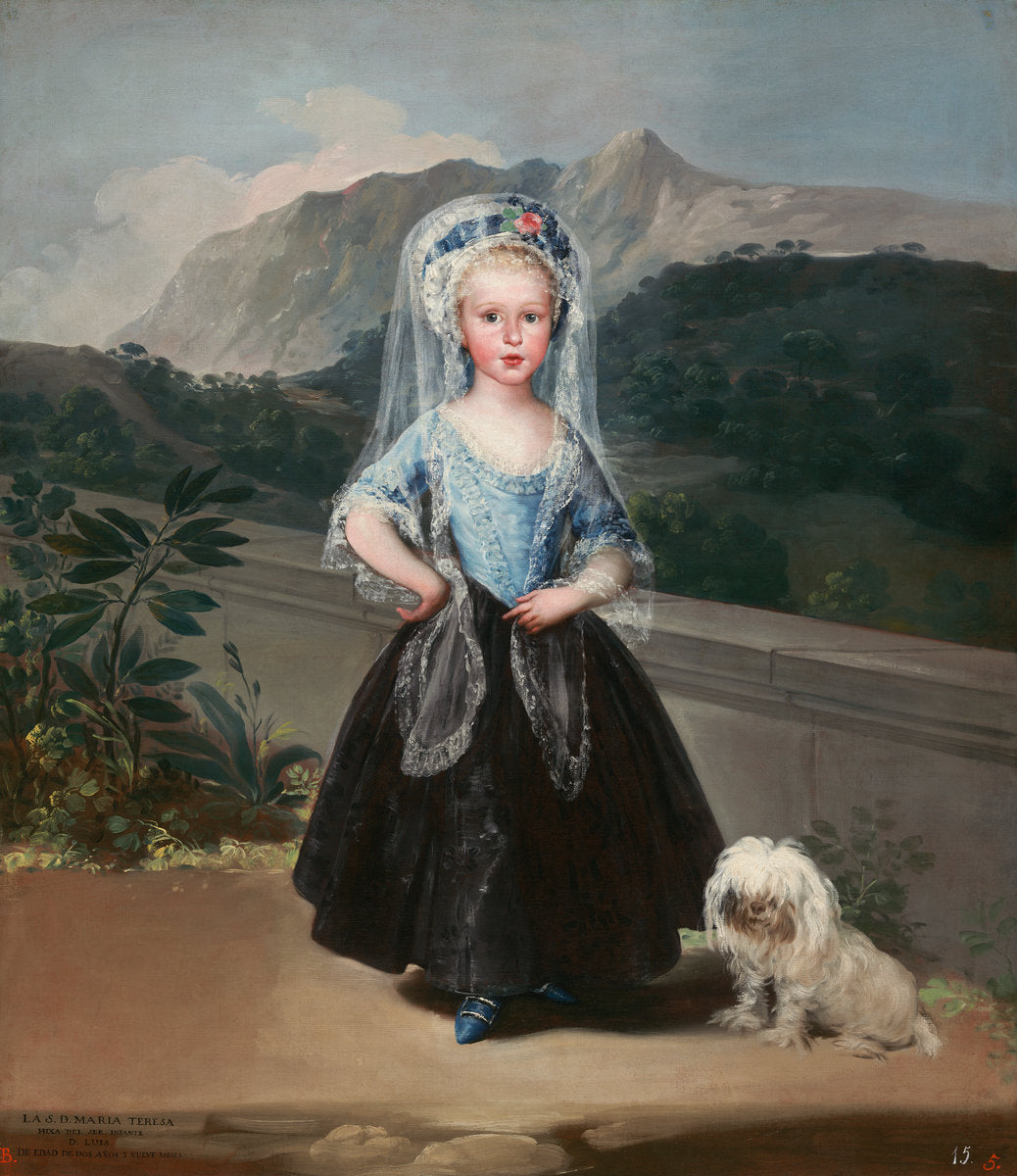 María Teresa de Borbón y Vallabriga, later Condesa de Chinchón by Francisco de Goya (Spanish, 1746 - 1828), 16X12"(A3)Poster Print