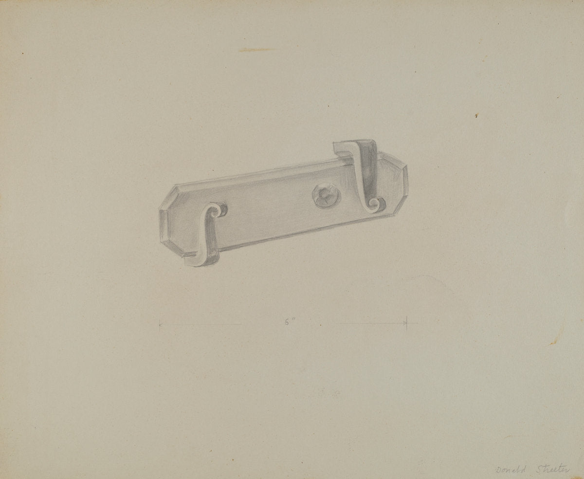 Door Catch by Donald Streeter (American, active c. 1935), 16X12"(A3)Poster Print