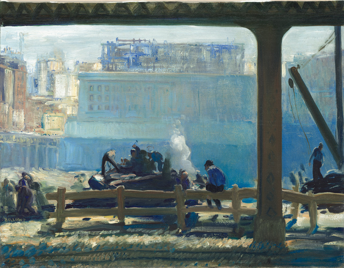 Blue Morning by George Bellows (American, 1882 - 1925), 16X12"(A3)Poster Print