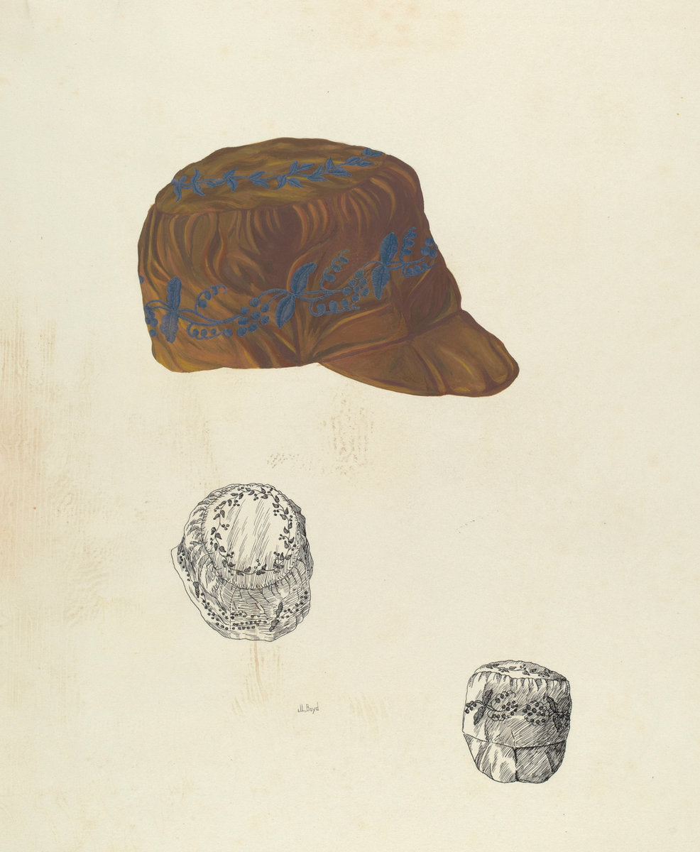 House Cap by Joseph L. Boyd (American, active c. 1935), 16X12"(A3)Poster Print