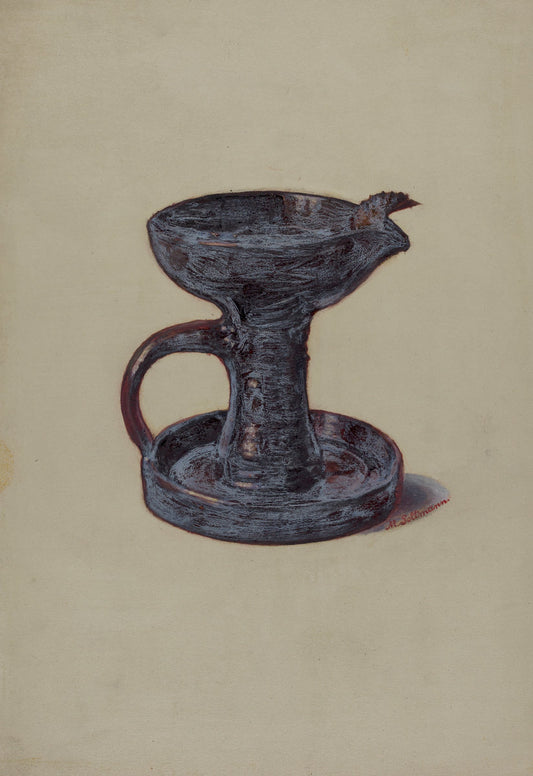 Lard Lamp by Max Soltmann (American, active c. 1935), 16X12"(A3)Poster Print
