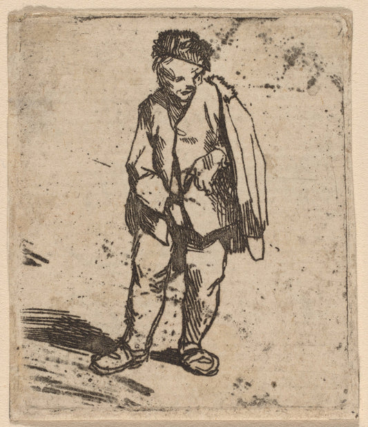 Man in a Short Cloak by Cornelis Bega (Dutch, 1631/1632 - 1664), 16X12"(A3)Poster Print