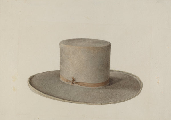 Shaker Man's Hat by Ingrid Selmer-Larsen (American, 1913 - 2005), 16X12"(A3)Poster Print