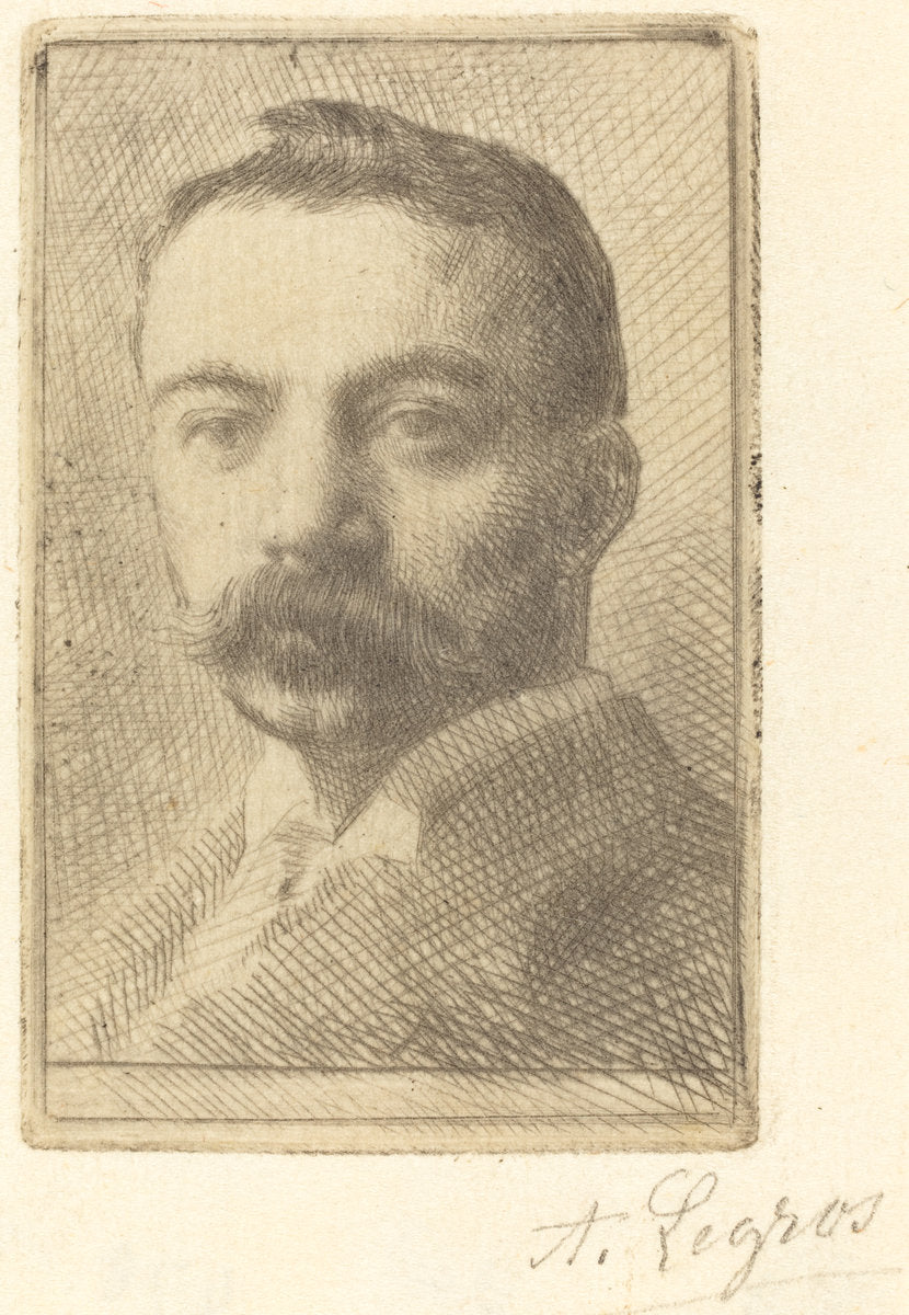 E.D. Adams, 3rd plate by Alphonse Legros (French, 1837 - 1911), 16X12"(A3)Poster Print