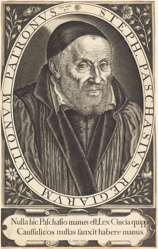 Etienne Pasquier by Léonard Gaultier (French, 1561 - 1641), 16X12"(A3)Poster Print