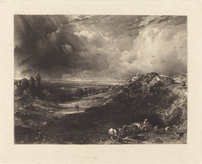 A Heath by David Lucas after John Constable (British, 1802 - 1881), 16X12"(A3)Poster Print