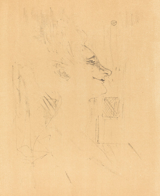 Drunkard (Soularde) by Henri de Toulouse-Lautrec (French, 1864 - 1901), 16X12"(A3)Poster Print