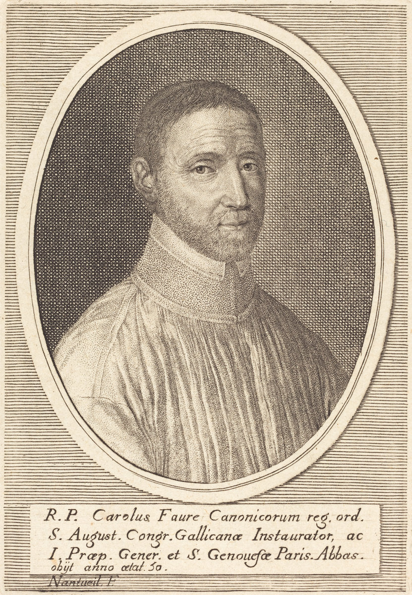 Charles Faure by Robert Nanteuil (French, 1623 - 1678), 16X12"(A3)Poster Print