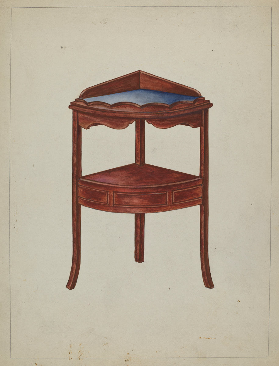 Corner Wash-stand by Charlotte Winter (American, active c. 1935), 16X12"(A3)Poster Print