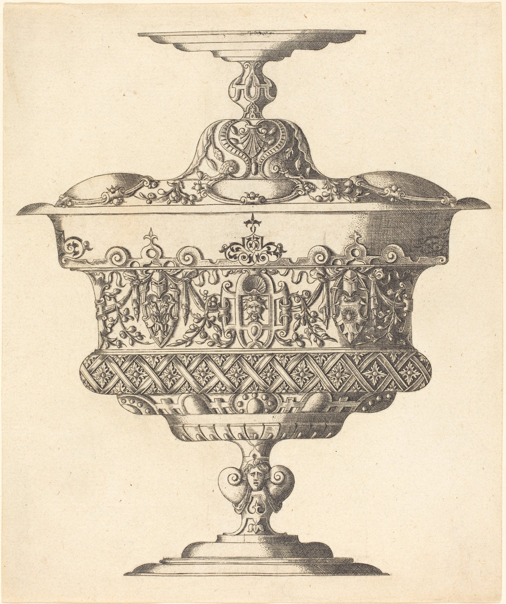 Cup by Wenzel Jamnitzer I (German, 1508 - 1585), 16X12"(A3)Poster Print