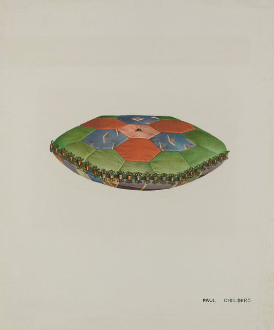 Shaker Pin Cushion by William Paul Childers (American, active c. 1935), 16X12"(A3)Poster Print
