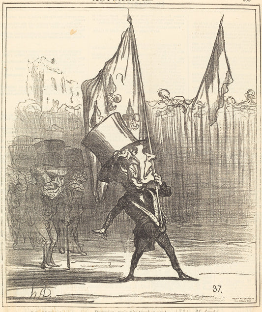 Regardez, mais n'y touchez pas! by Honoré Daumier (French, 1808 - 1879), 16X12"(A3)Poster Print