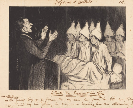 Le Dortoir d'un pensionnat bien tenu by Honoré Daumier (French, 1808 - 1879), 16X12"(A3)Poster Print