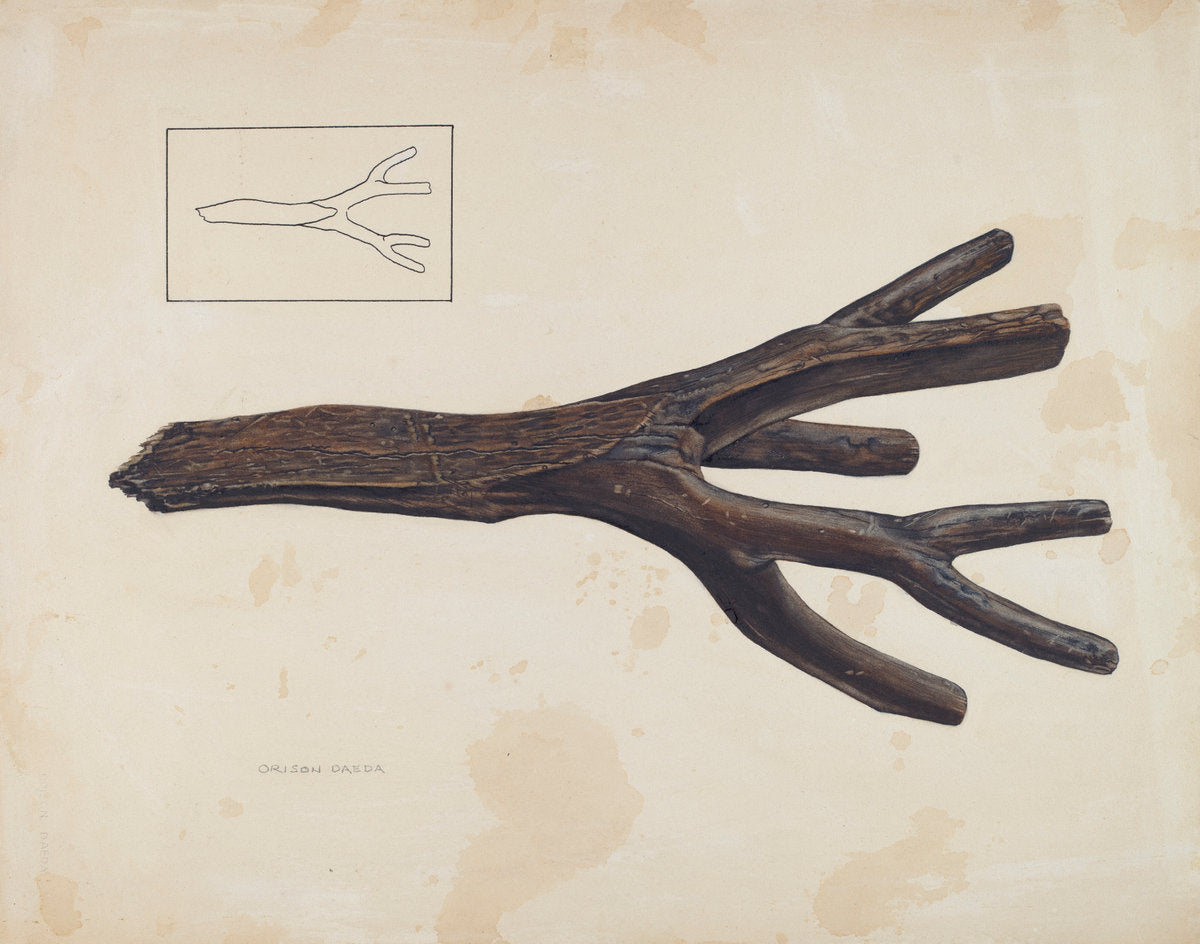 Bootjack by Lloyd A. Davidson (American, active c. 1935), 16X12"(A3)Poster Print