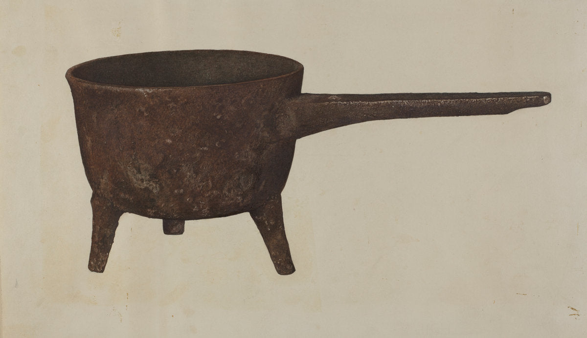 Iron Kettle by Herndon Hightower (American, active c. 1935), 16X12"(A3)Poster Print
