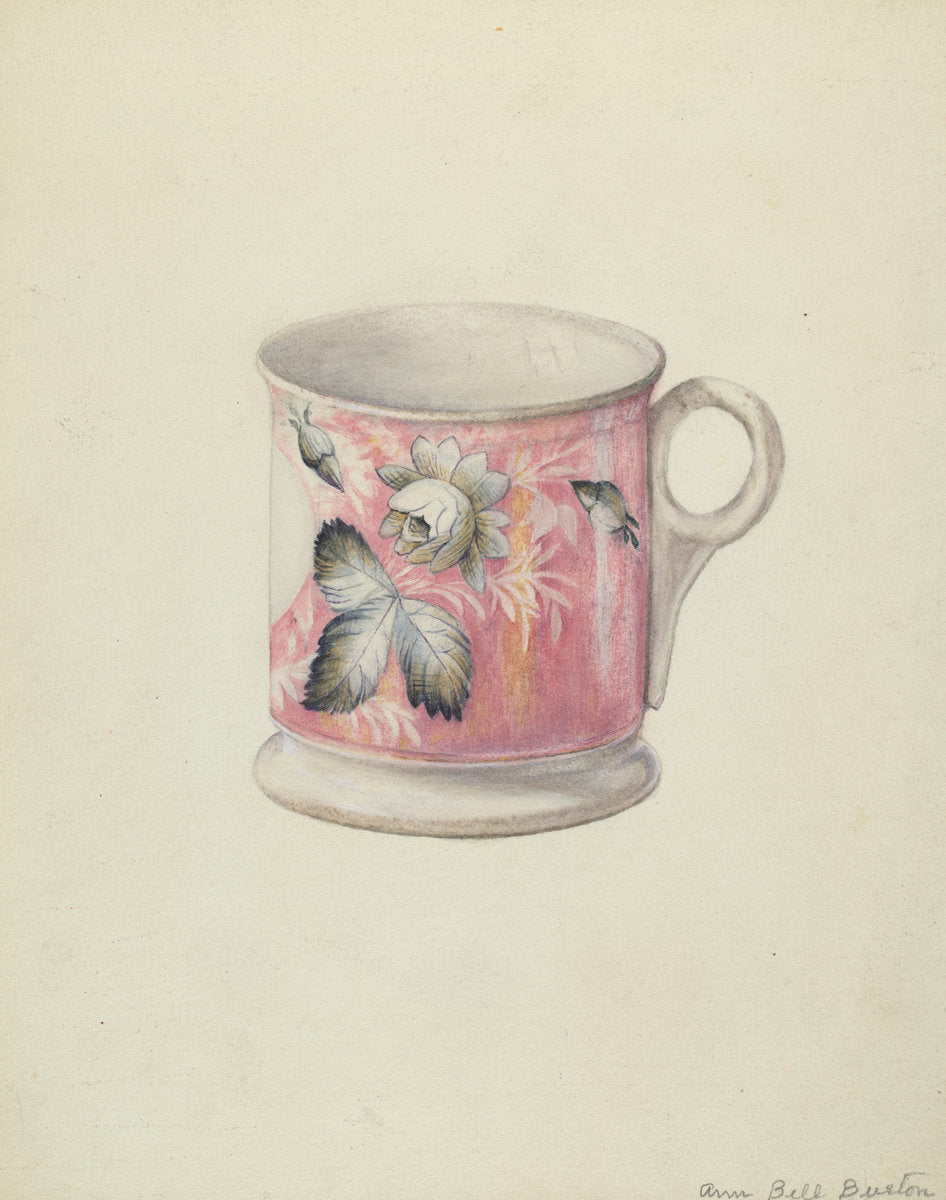 Shaving Mug by Mary Ann Burton (American, active c. 1935), 16X12"(A3)Poster Print