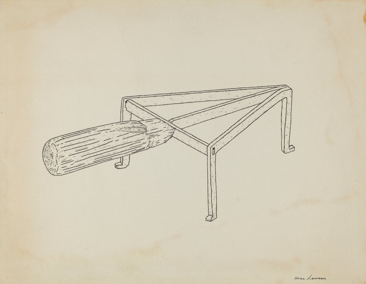Flat Iron Holder by Irene Lawson (American, active c. 1935), 16X12"(A3)Poster Print