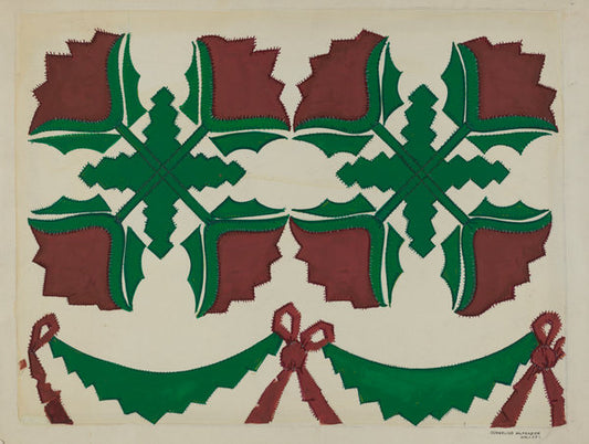 Quilt by Cornelius Frazier (American, active c. 1935), 16X12"(A3)Poster Print