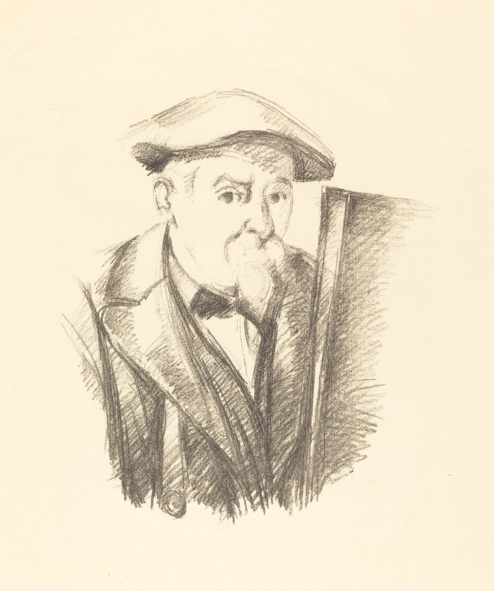 Self-Portrait by Paul Cézanne (French, 1839 - 1906), 16X12"(A3)Poster Print