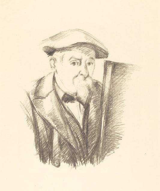 Self-Portrait by Paul Cézanne (French, 1839 - 1906), 16X12"(A3)Poster Print