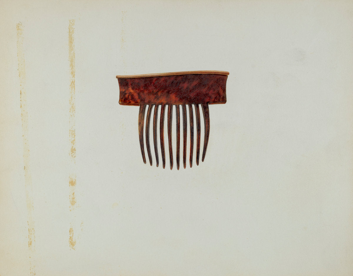 Comb by Irene Lawson (American, active c. 1935), 16X12"(A3)Poster Print