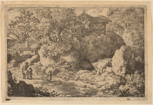 Peasant on Horseback by Allart van Everdingen (Dutch, 1621 - 1675), 16X12"(A3)Poster Print