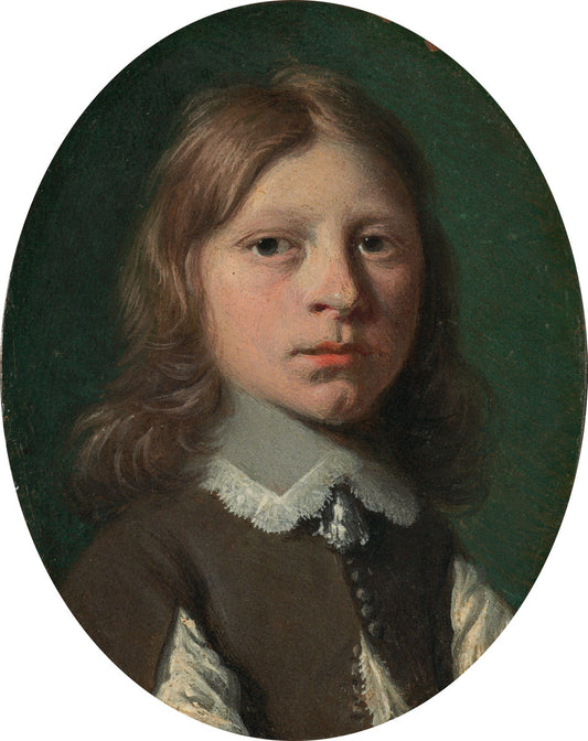 Head of a Young Boy by Attributed to Jan de Bray (Dutch, c. 1627 - 1688), 16X12"(A3)Poster Print