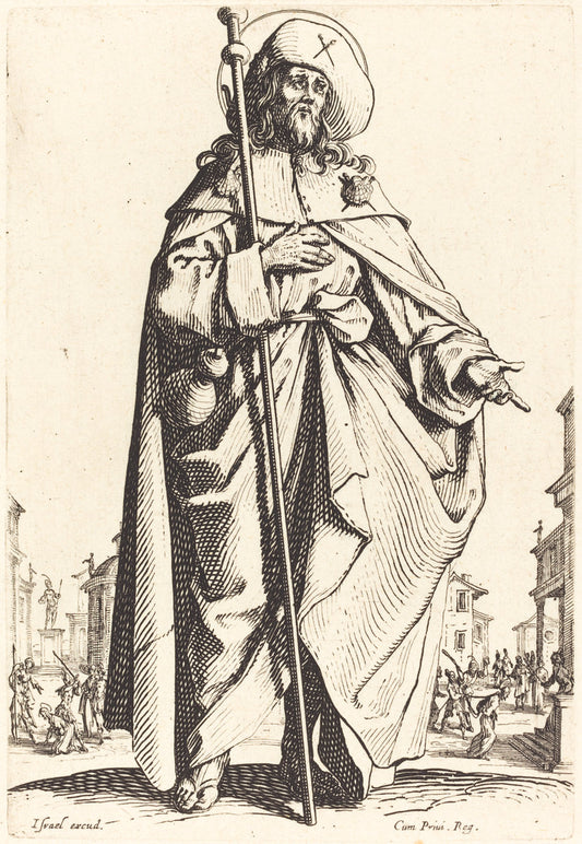 Saint James the Great by Jacques Callot (French, 1592 - 1635), 16X12"(A3)Poster Print