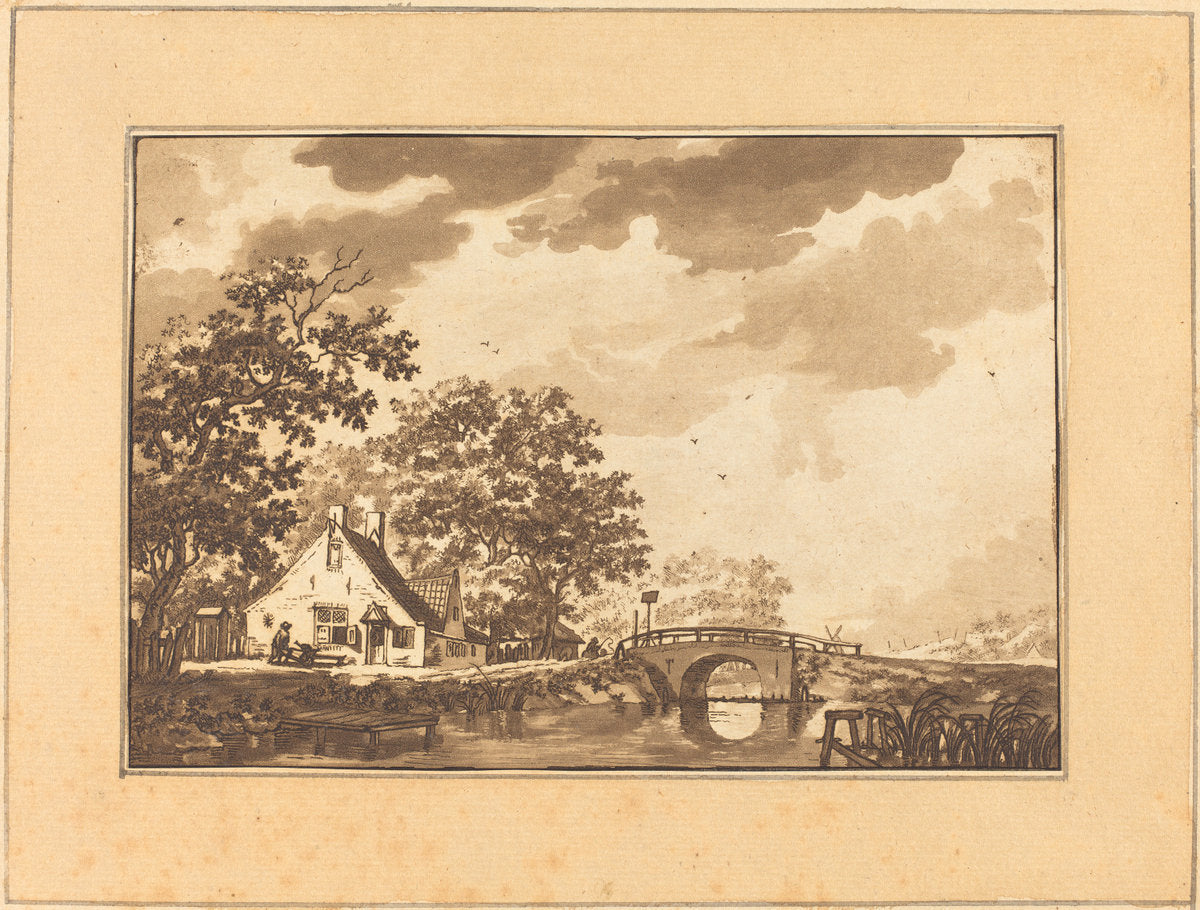Landscape by Regina Katharina Quarry after Jacob Cats (German, c. 1762 - c. 1818), 16X12"(A3)Poster Print