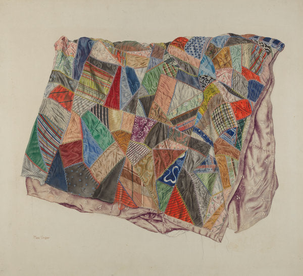 Patchwork Quilt by Max Unger (American, active c. 1935), 16X12"(A3)Poster Print