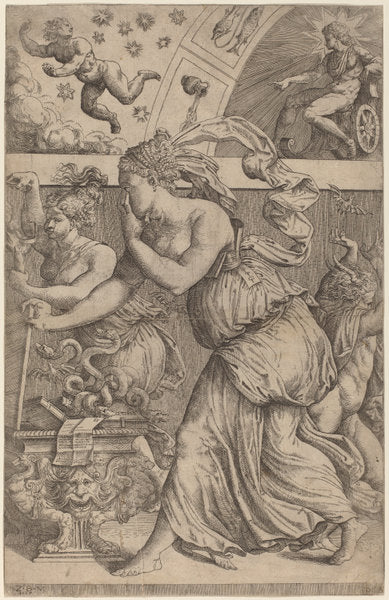 Pandora Opening Her Box by Master Z.B.M. (Italian, active 1557), 16X12"(A3)Poster Print