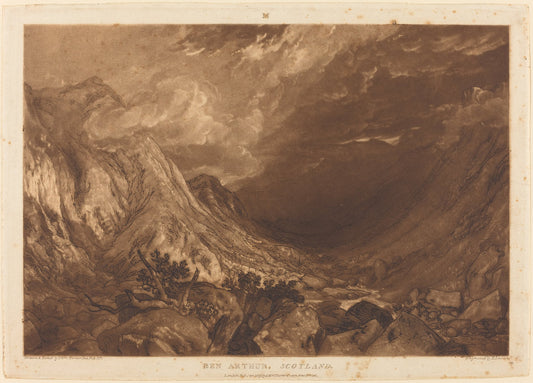 Ben Arthur by Joseph Mallord William Turner and Thomas Goff Lupton (British, 1791 - 1873), 16X12"(A3)Poster Print
