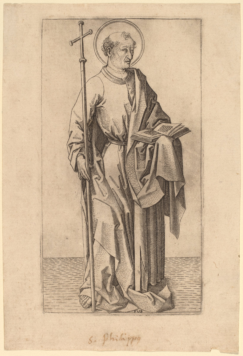 Saint Philip by Master FVB (Flemish, active c. 1480/1500), 16X12"(A3)Poster Print