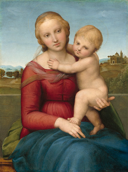 The Small Cowper Madonna by Raphael (Marchigian, 1483 - 1520), 16X12"(A3)Poster Print