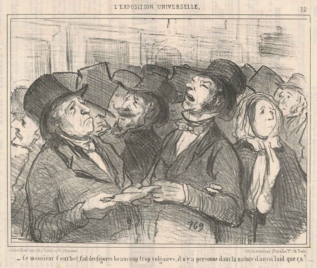 Ce monsieur Courbet... by Honoré Daumier (French, 1808 - 1879), 16X12"(A3)Poster Print